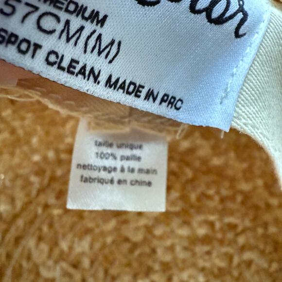 Lack of Color Black Band Rico Zigzag Boater Hat Sz M - Picture 9 of 14